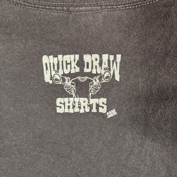 Gildan Doc Holliday T Shirt Mens 2XL Say When Graphic Black Movie Tee Quick Draw - Picture 7 of 9